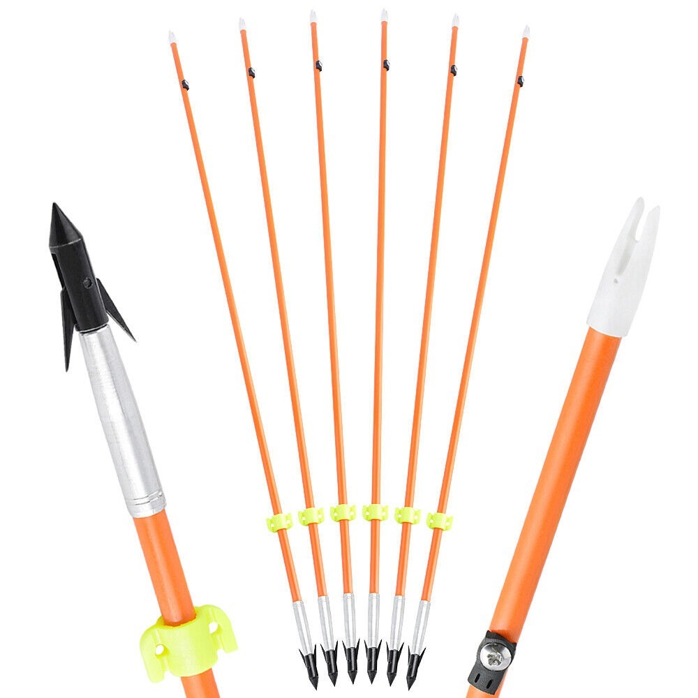 Bowfishing Arrow Archery Fishing Glue-on Nock Additional Screw