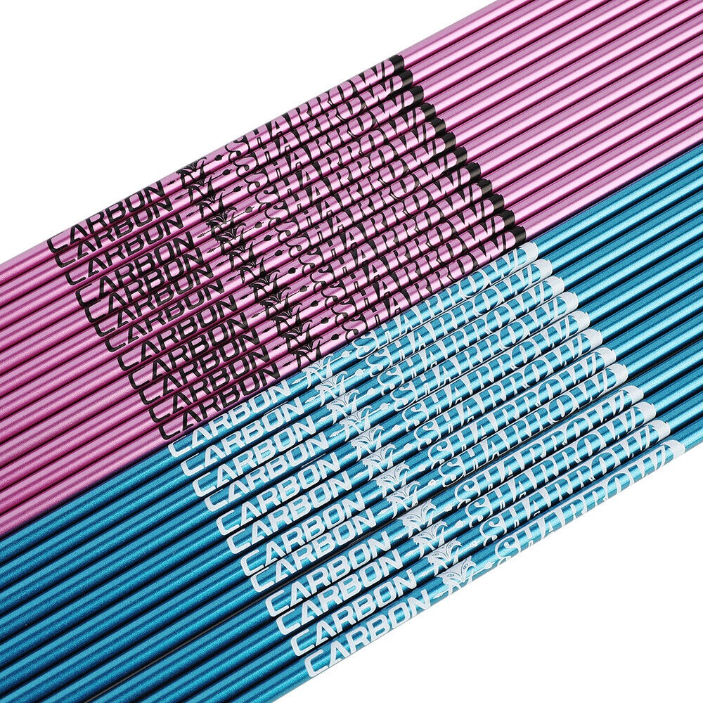 4.2mm Feather Fletched Hunting Arrow Pure Carbon SP400-1000