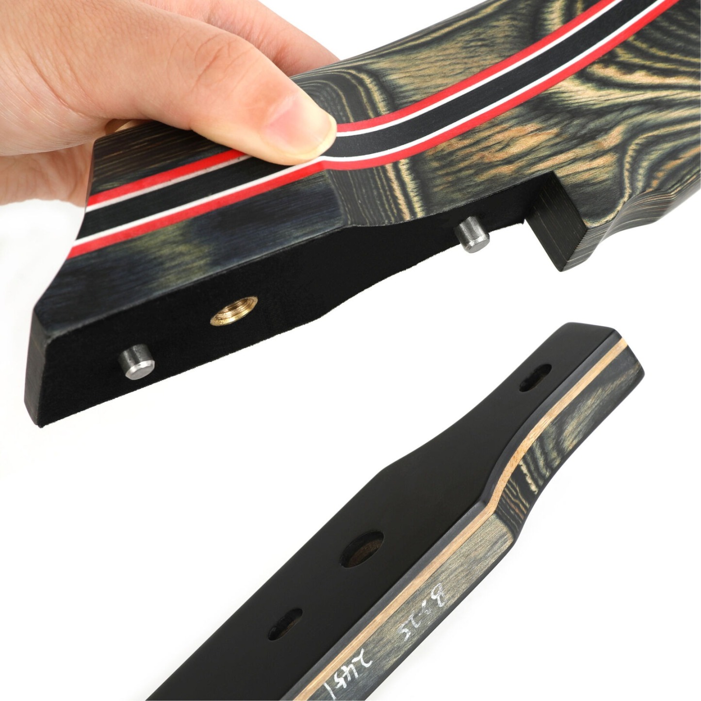 62" Takedown Recurve Bow 30-60lbs Wooden Riser American Hunting