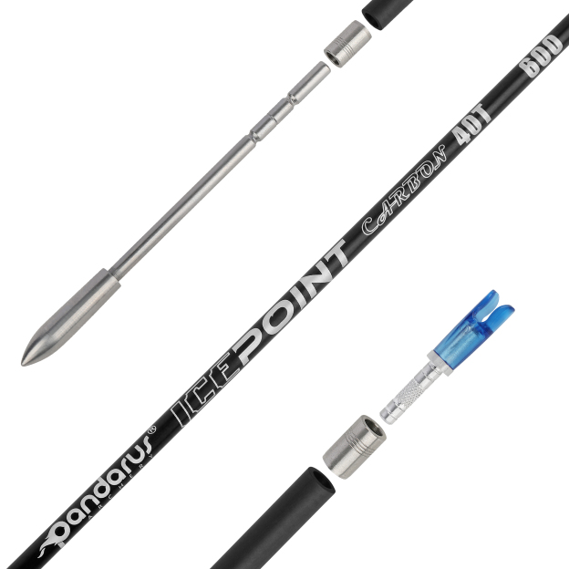 PANDARUS ICEPOINT 40T Pure Carbon Arrows .003" 3.2mm Competition