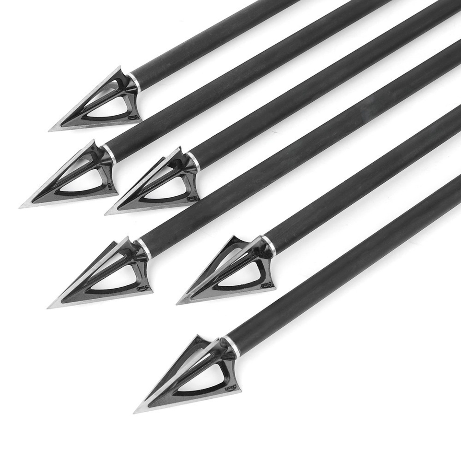 Teflon-Coated Broadheads Triple-Blade Hunting Precision
