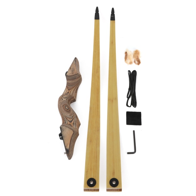 Black Hunter Longbow Hunting Set 60" 20-50lbs LH RH