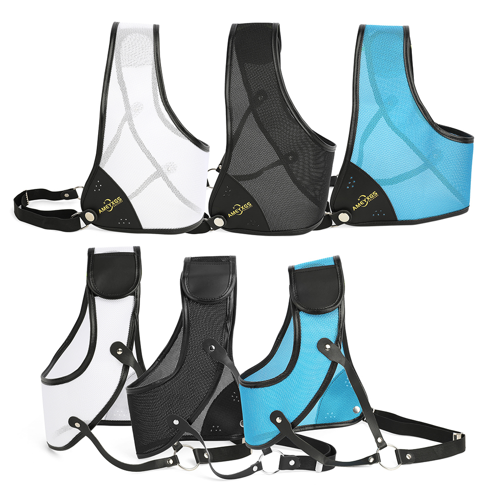 Archery Chest Guard Cowhide Protector Gear Bow Target Shooting