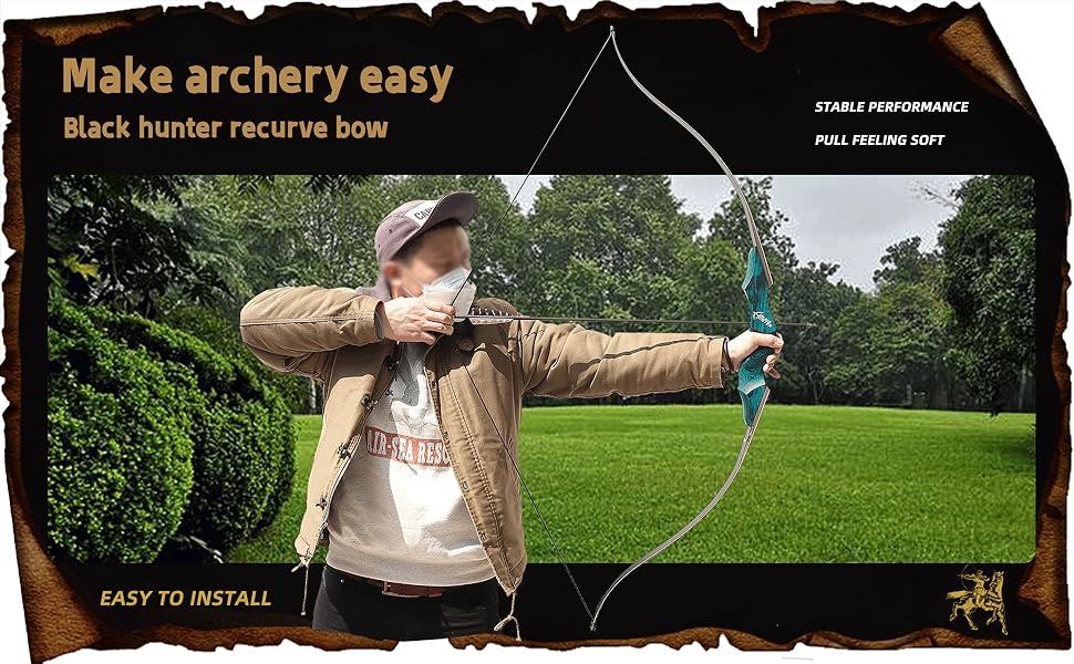 black hunter recurve bow