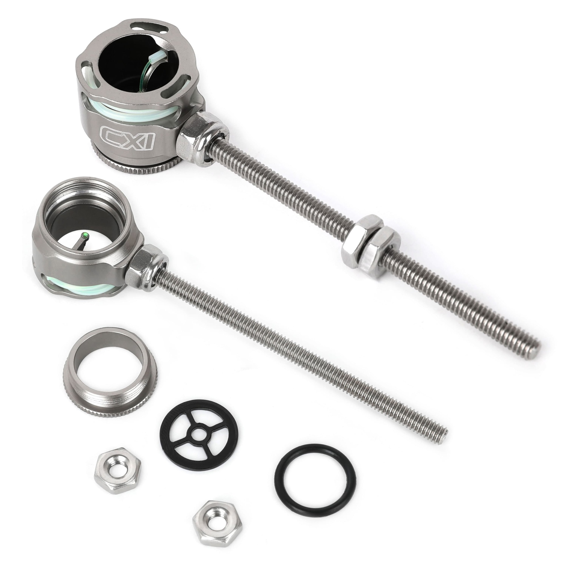 Recurve Bow Sight 0.019" Fiber Optic Pin Aluminum Alloy CNC