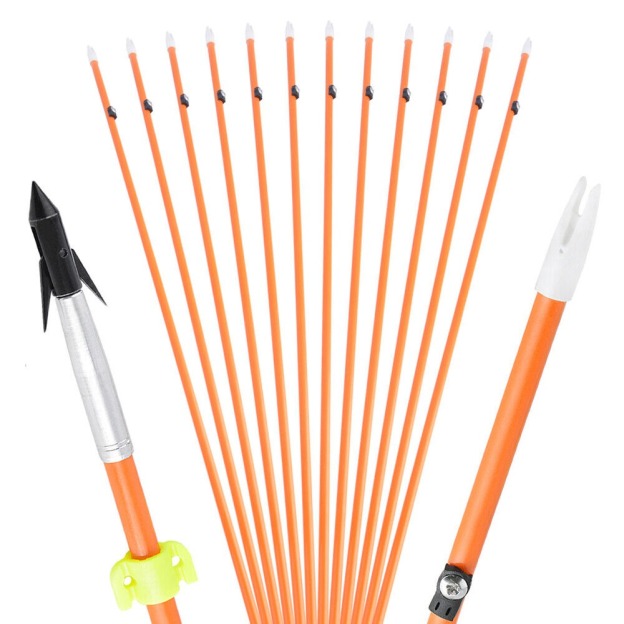 Bowfishing Arrow Archery Fishing Glue-on Nock Additional Screw