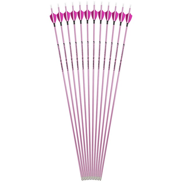 4.2mm Feather Fletched Hunting Arrow Pure Carbon SP400-1000