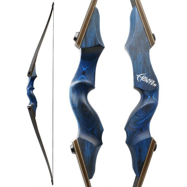 BLACK HUNTER Longbow American Hunting Bow 60" Takedown Target LH RH