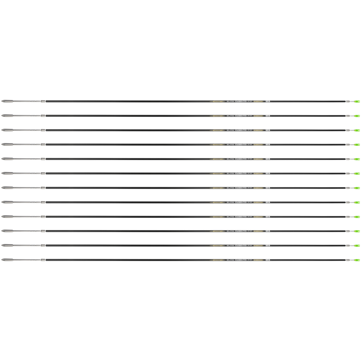 PANDARUS ELITE CA-320 Pro Carbon Aluminum Arrow .001" ID3.2mm Tapered