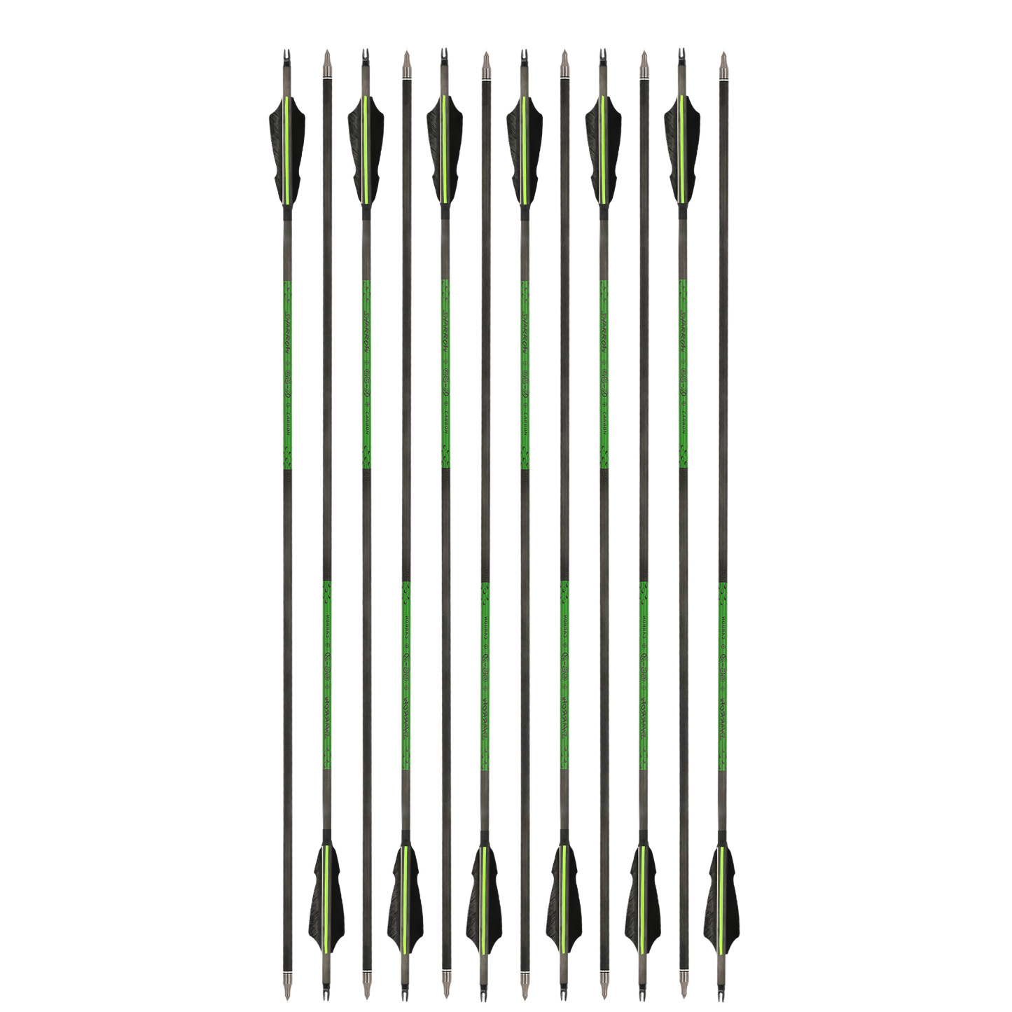 30" Pure Carbon Arrows With Turkey Feathers Professional Series