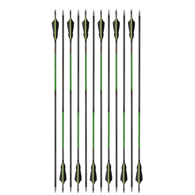 30" Pure Carbon Arrows With Turkey Feathers Professional Series