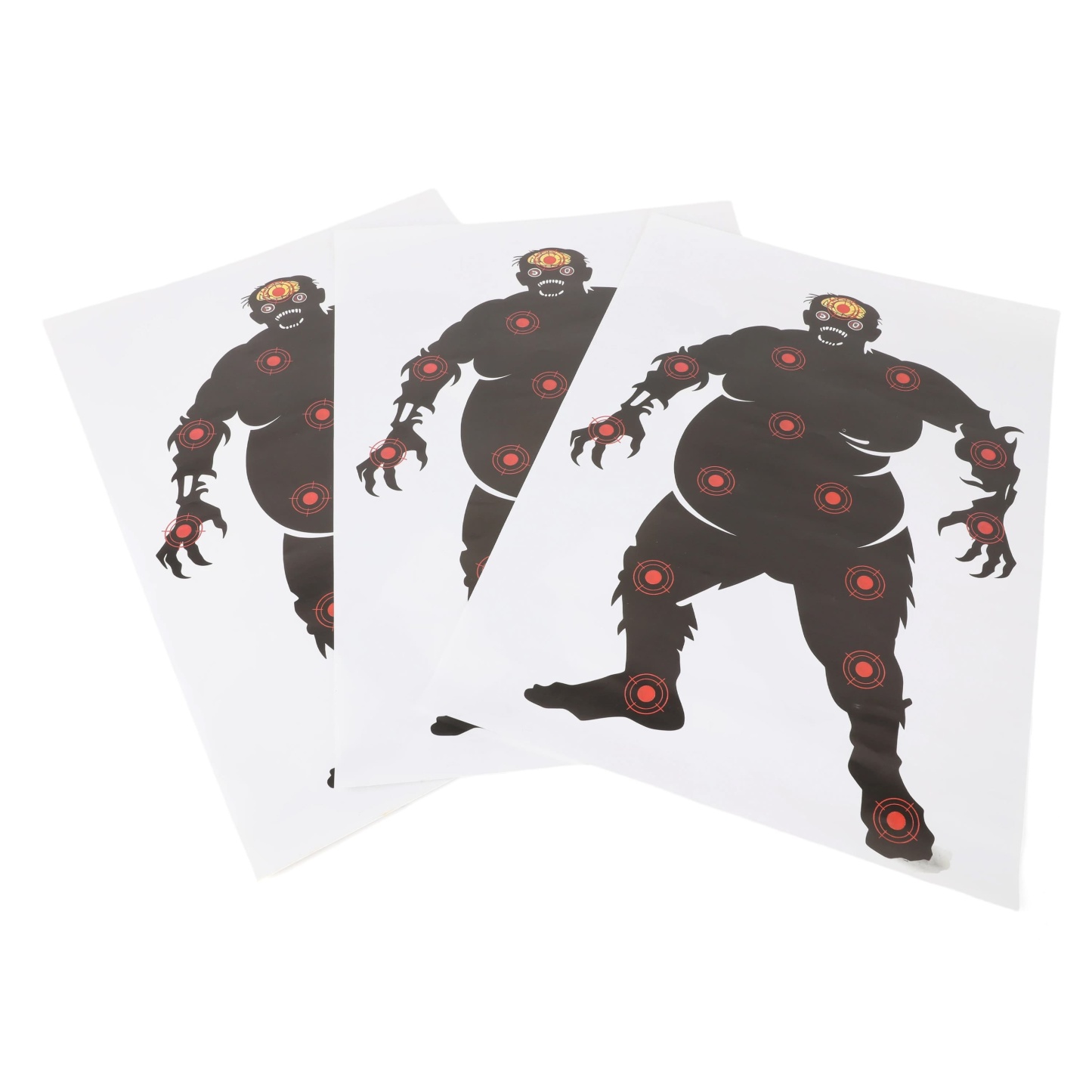 Tactical Paper Target Faces 45×40cm 10 Rings Archery Target Practice