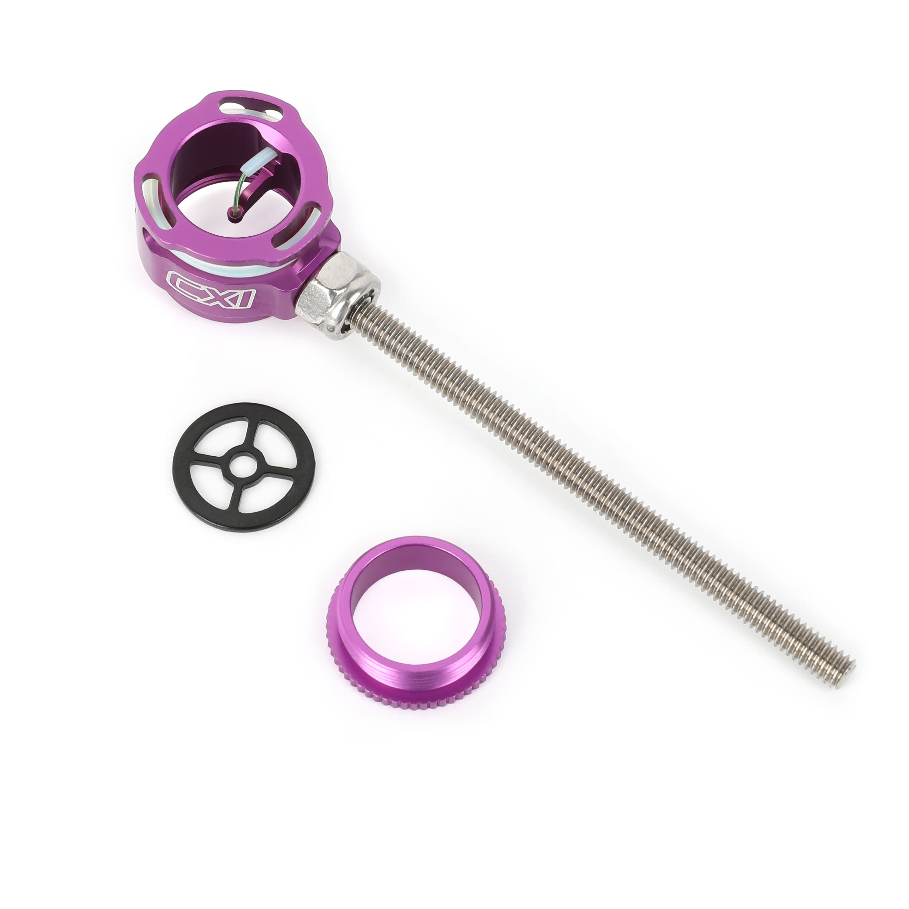 Recurve Bow Sight 0.019" Fiber Optic Pin Aluminum Alloy CNC