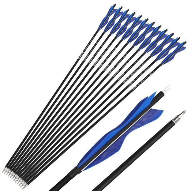 Carbon Archery Arrows Hunting & Target Natural Feather Fletching