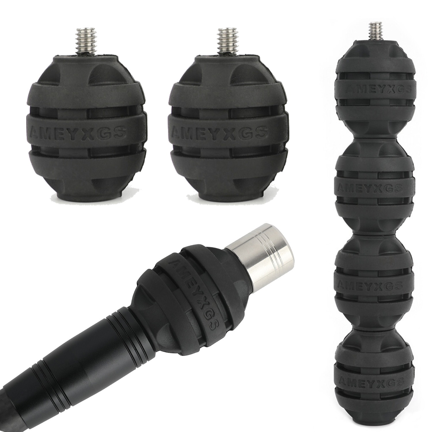 Archery Bow Stabilizer Damping Balls Balance Bar Shock Absorption