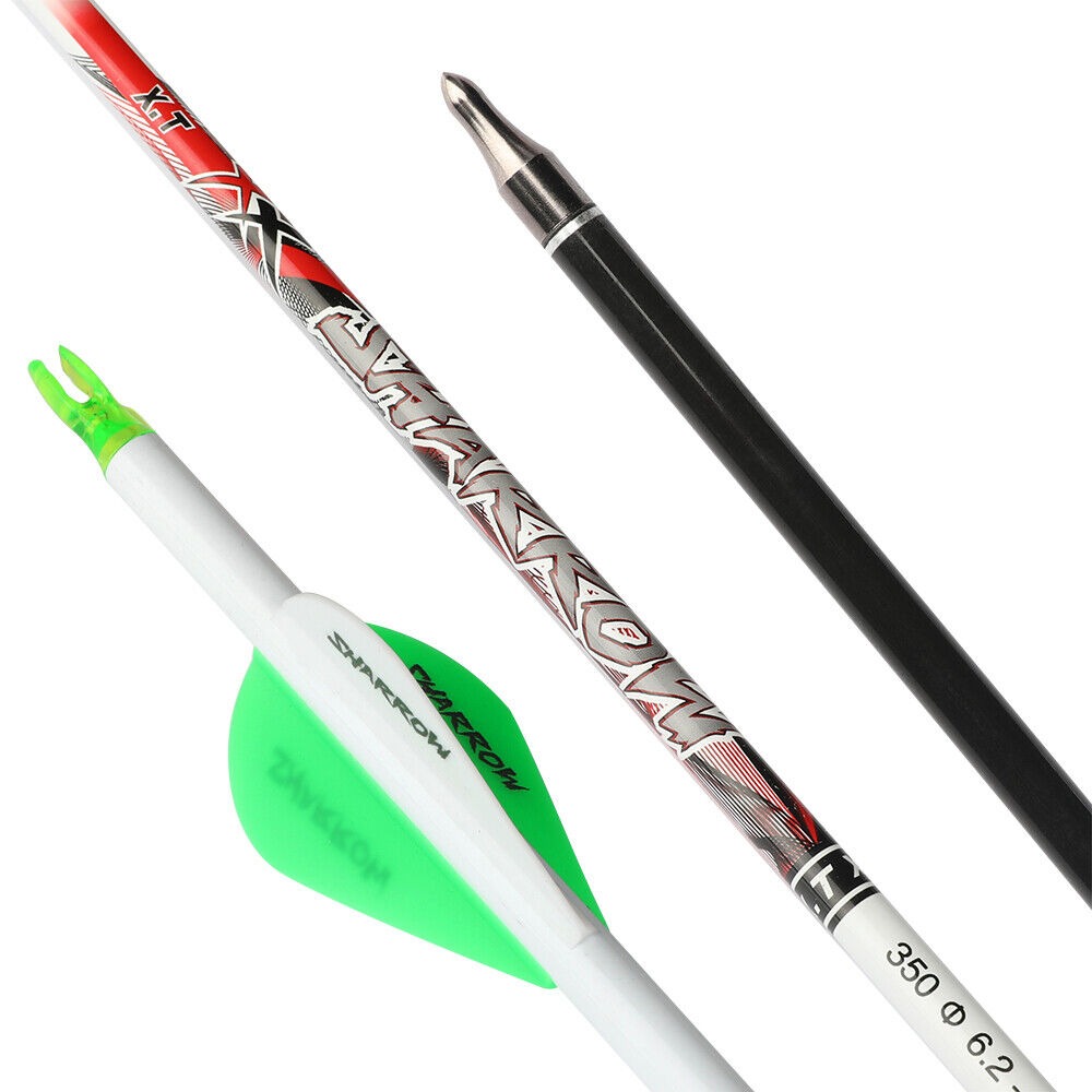 32 inch Pure Carbon Arrows ID6.2 SP300-800 Recurve Bow Compound Bow 