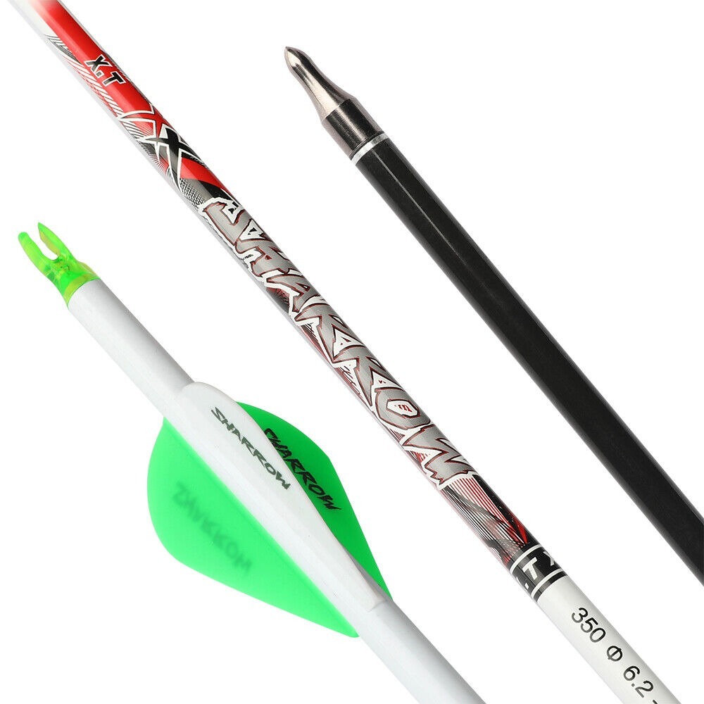 32 inch Pure Carbon Arrows ID6.2 SP300-800 Recurve Bow Compound Bow 