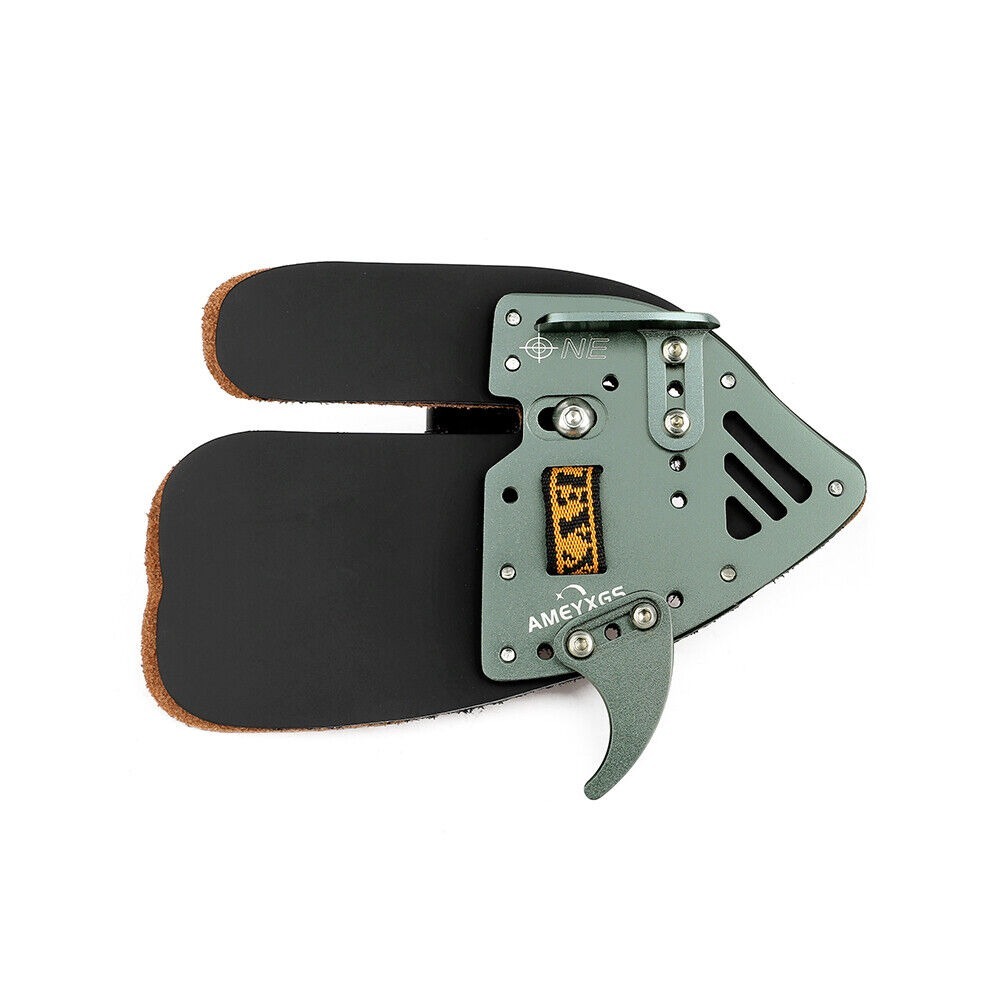 Recurve Bow Finger Guard Tab Leather Protector Gear Target Hunting
