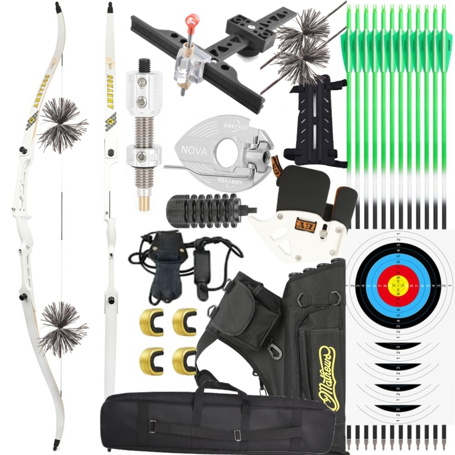 Target Recurve Bow 66" 68" 70" Olympic Complete Competition Package