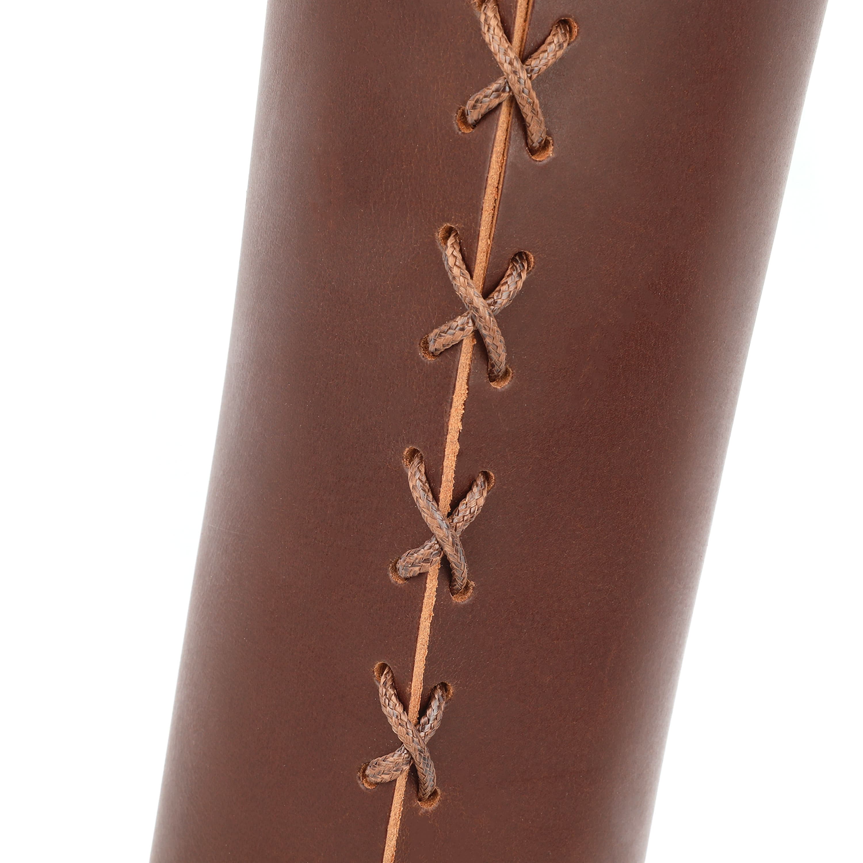 Traditional Archery Quiver 20-Arrow Capacity Cowhide