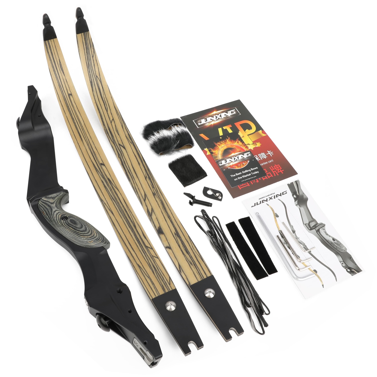 Junxing F261ILF Hunting Recurve Bow Set 30-60lbs LH RH PHAROX 