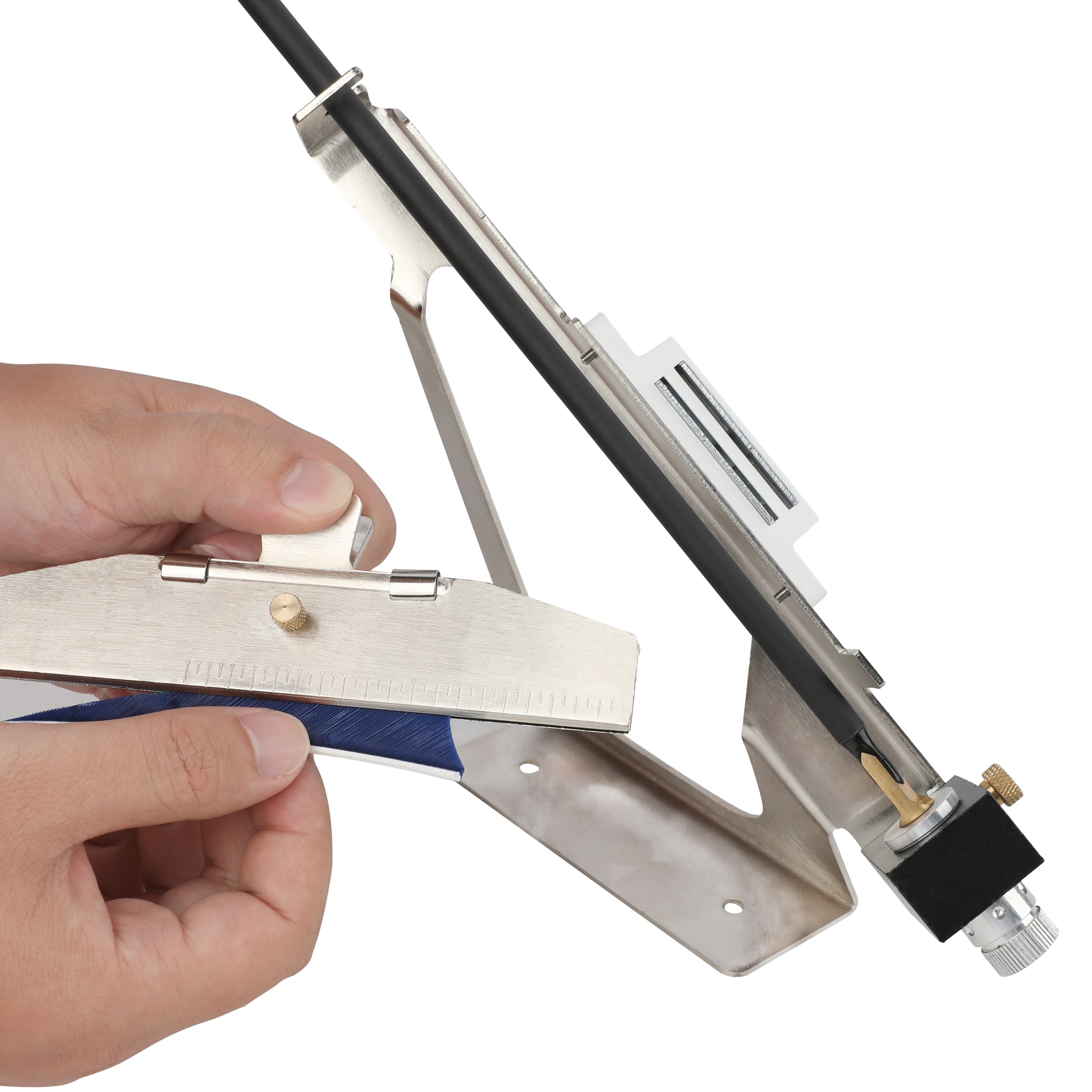 Alloy Fletching Jig Magnetic Clamp for 3/4/6 Feathers 2-5"