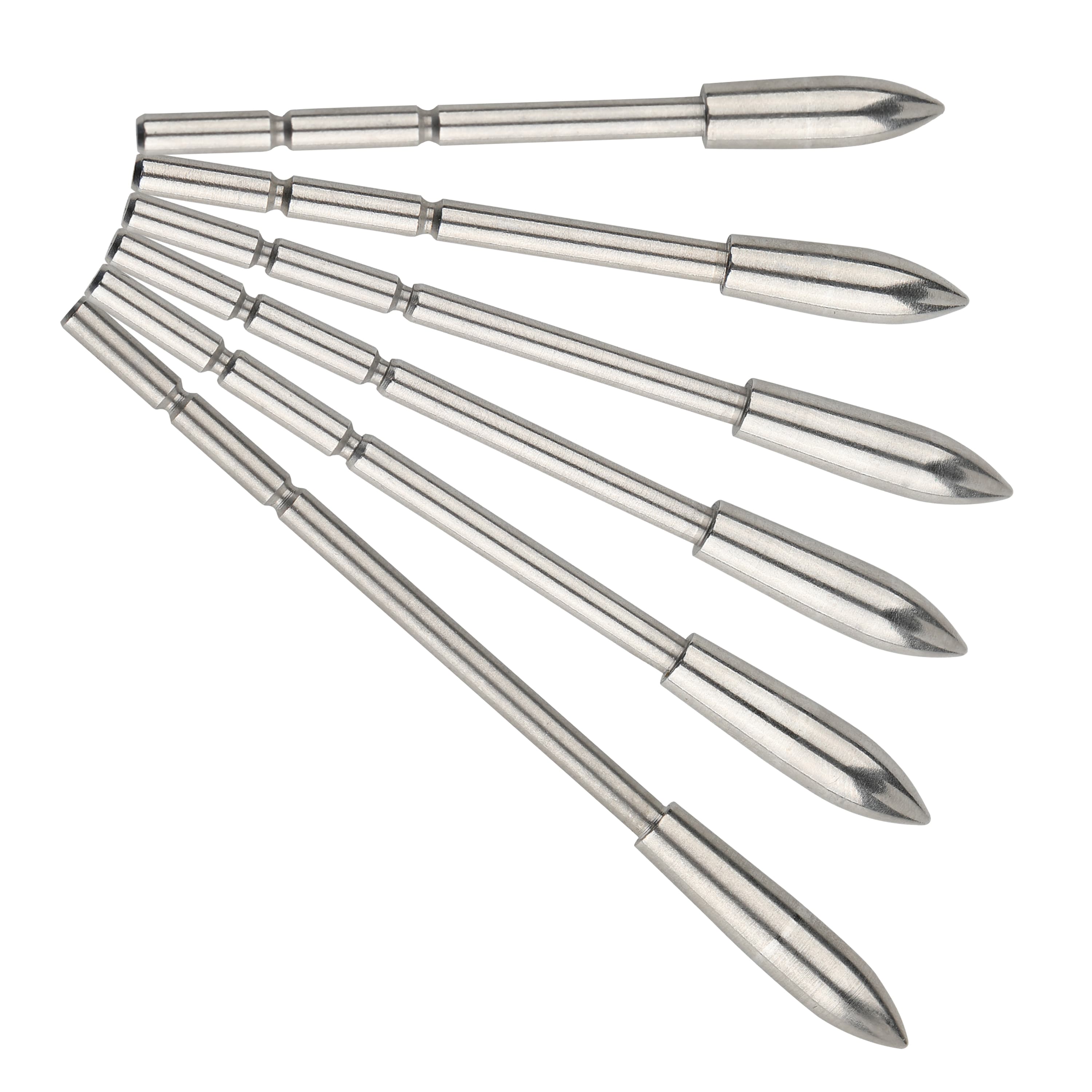Stainless Steel Arrow Insert Field Points Precision Weighted Tips