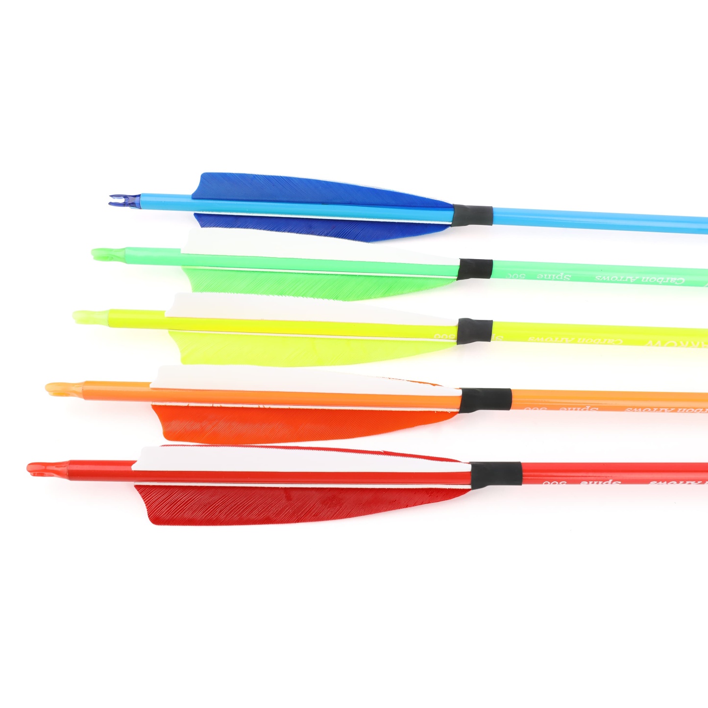 Fletching Carbon Arrows 500 Spine Turkey Feather Target & Hunting