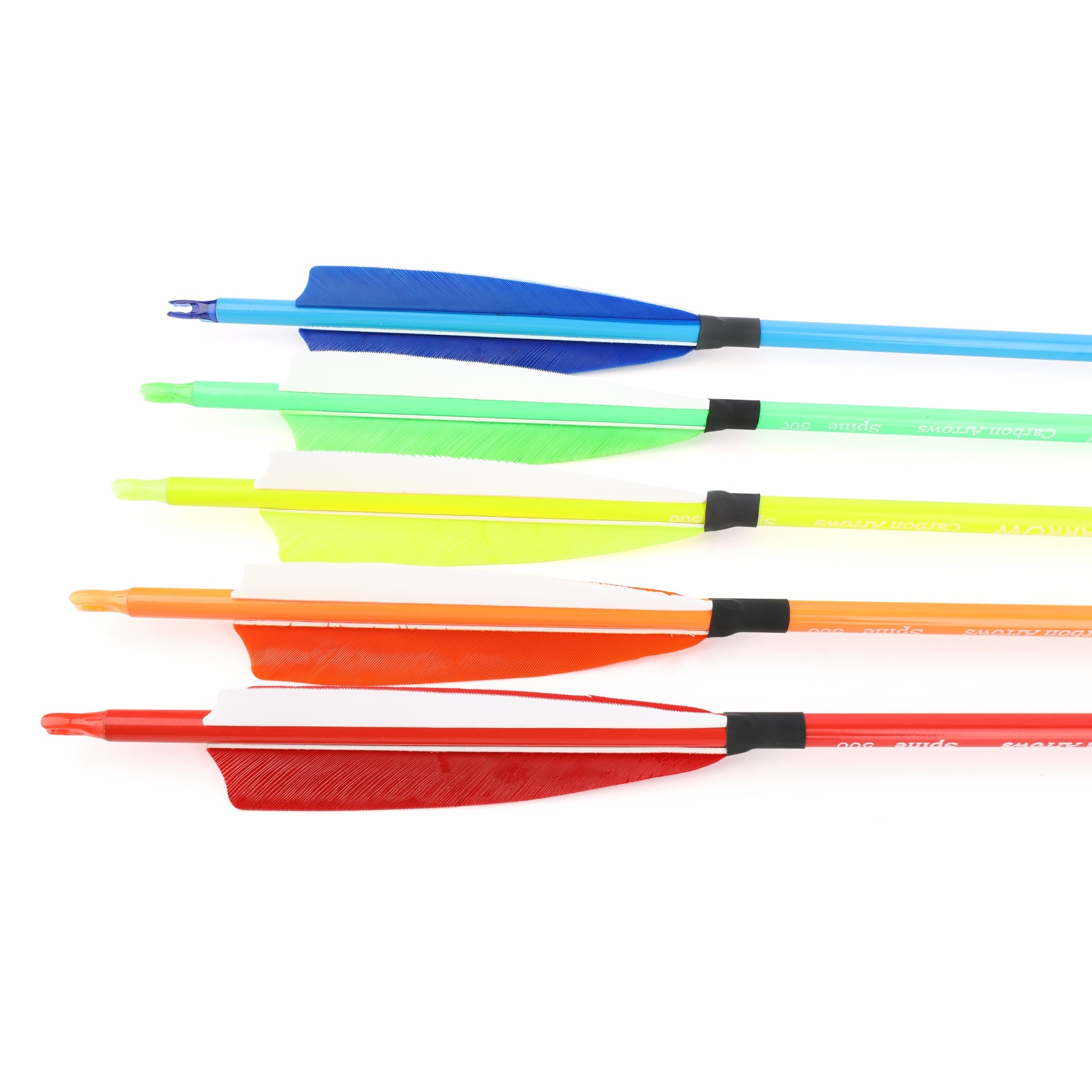 Fletching Carbon Arrows 500 Spine Turkey Feather Target & Hunting