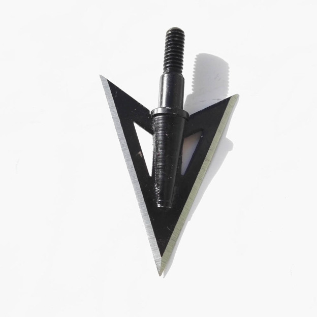 100 Grain 2-Blade Fixed Broadheads 12pcs, Metal Hunting Arrowheads