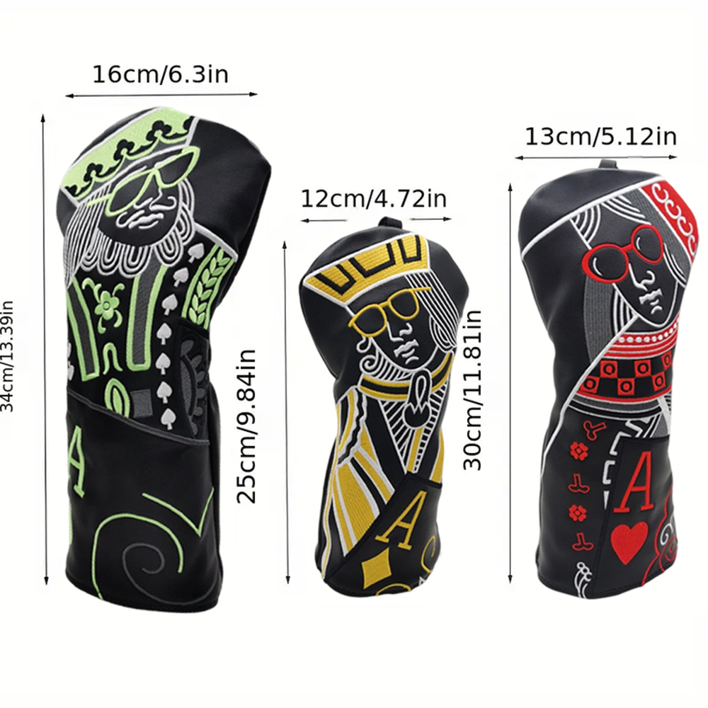  PU Golf Club Headcover Protector Gear Prevent Friction Outdoor