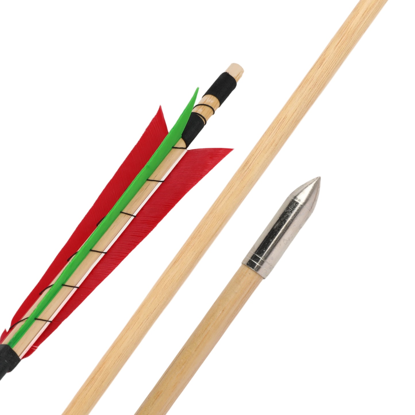 32" Wooden Arrows 5" Turkey Feathers Traditional Longbow Archery