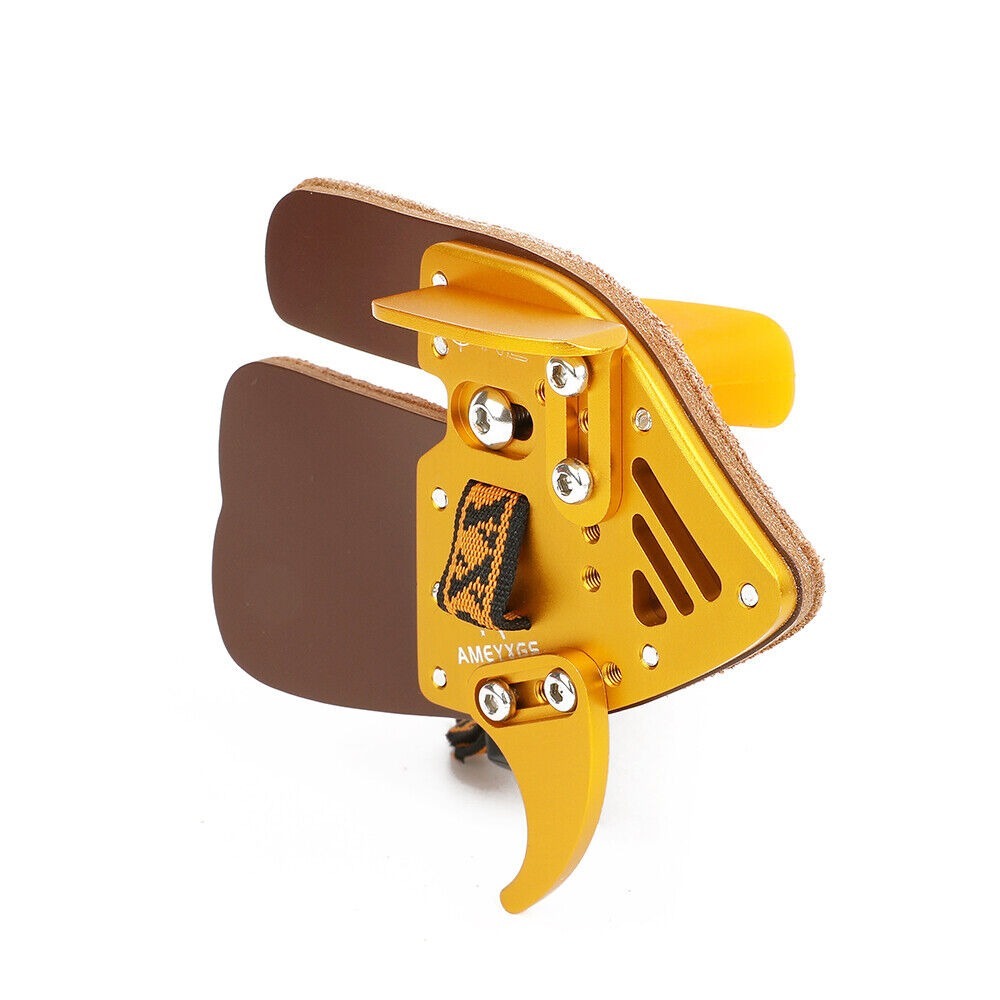 Recurve Bow Finger Guard Tab Leather Protector Gear Target Hunting