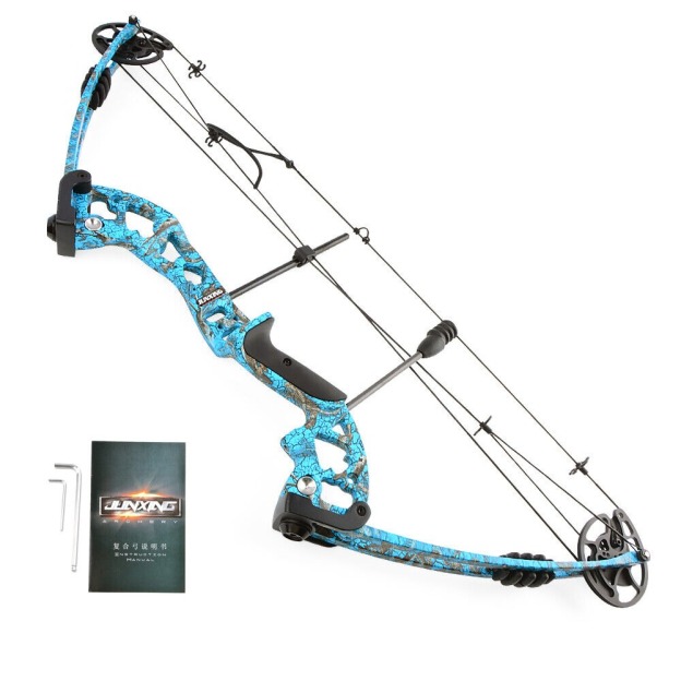 JUNXING ARCHERY M131 Compound Bow Set 30-60lbs Hunting Fishing LH RH