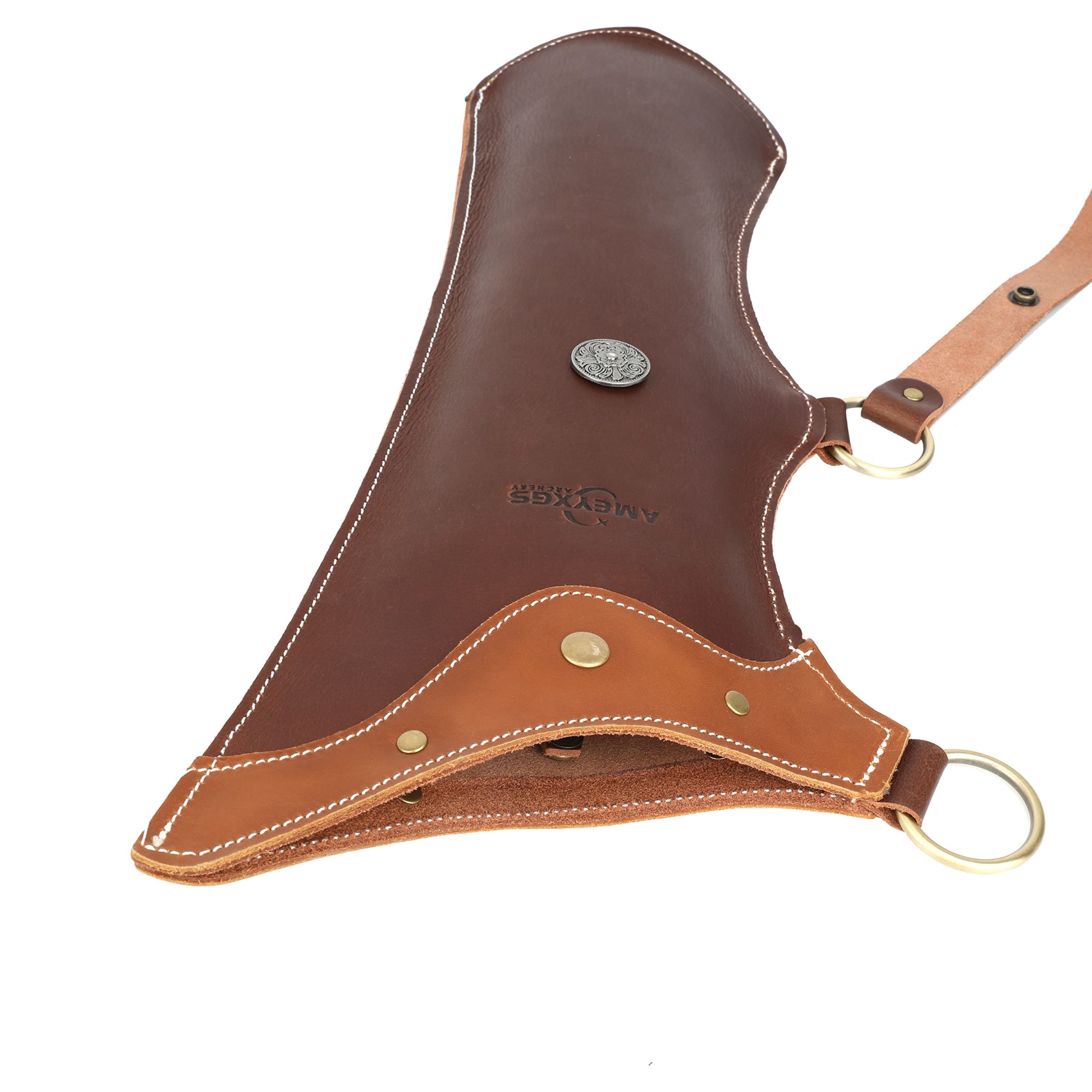 Leather Archery Quiver 20-Arrow Capacity 3mm Cowhide