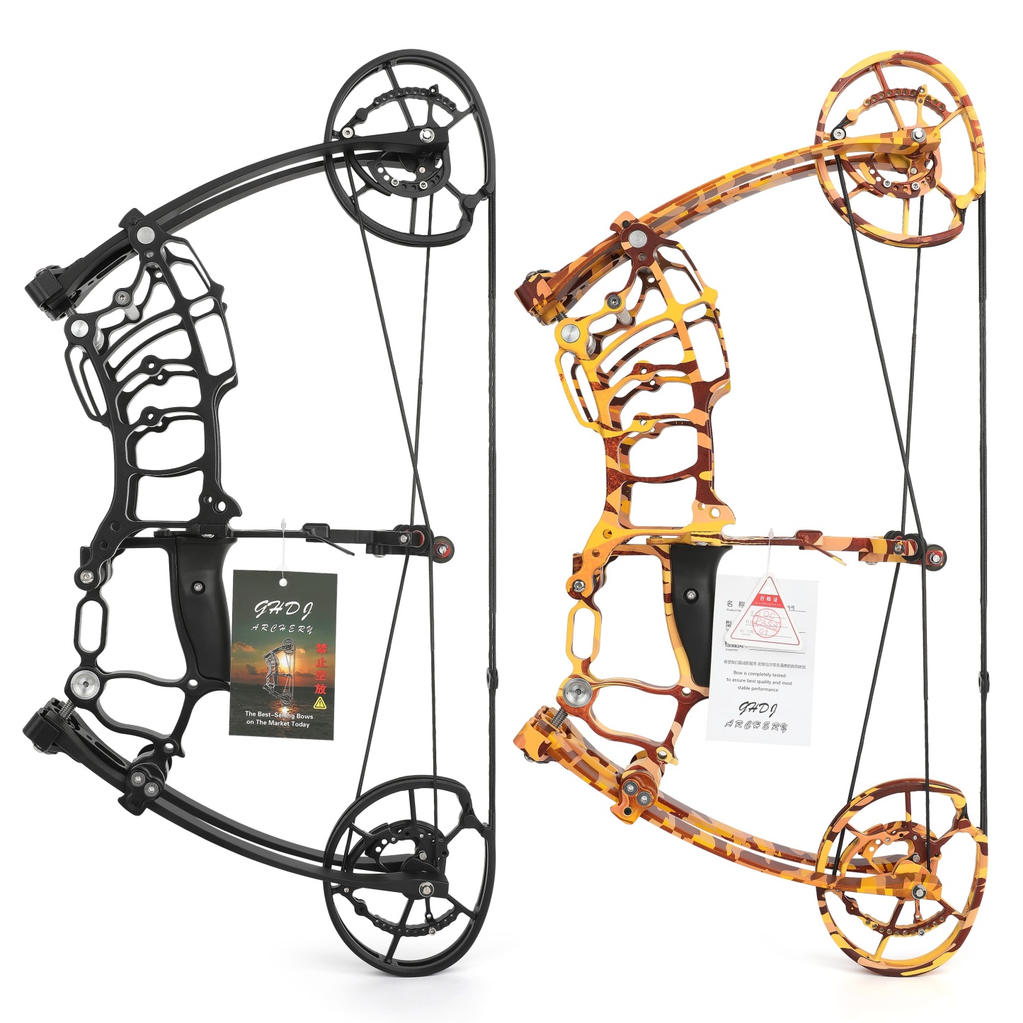 Dual-Use Compound Bow 19" Shoots Arrows Steel Balls 30-70lbs RH LH