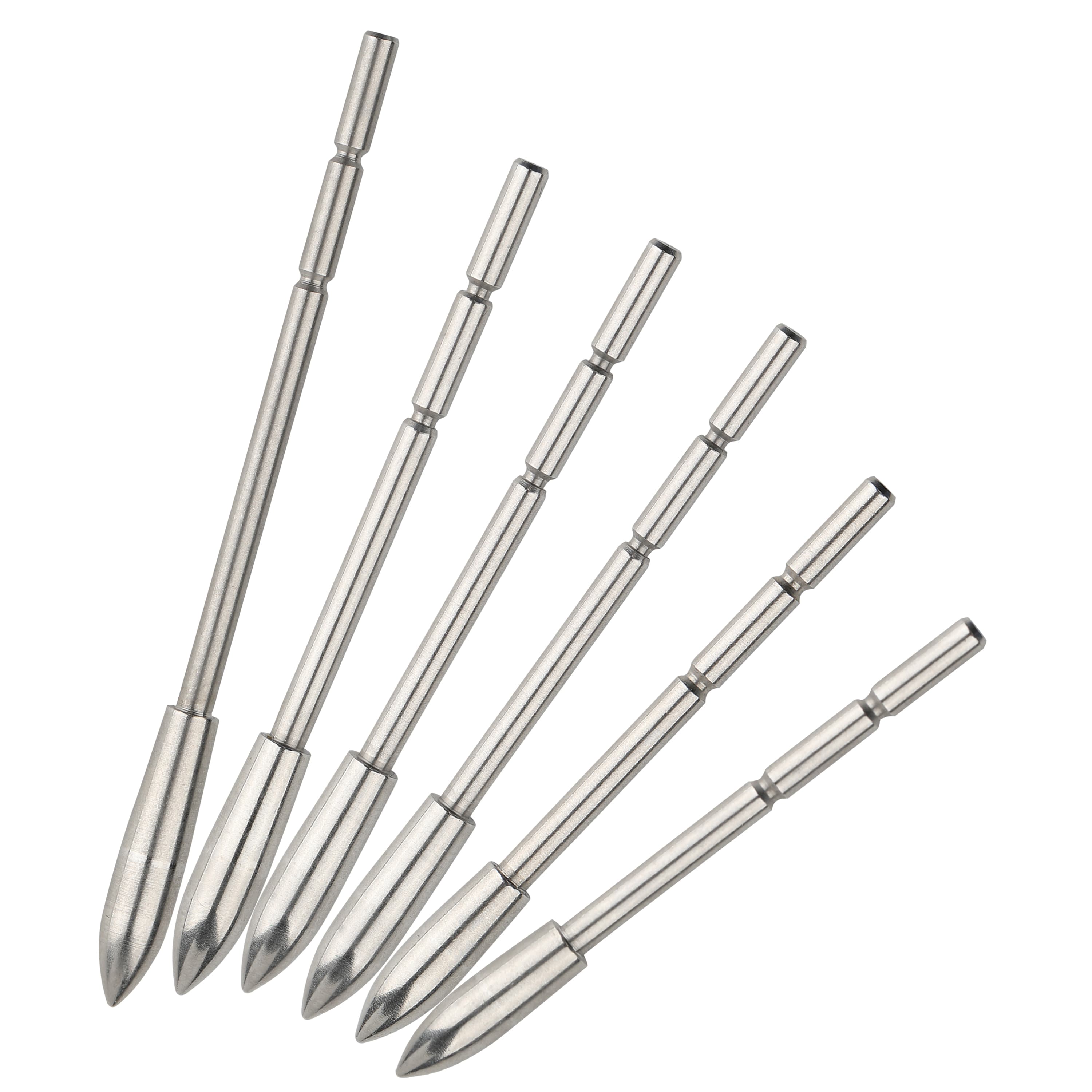 Stainless Steel Arrow Insert Field Points Precision Weighted Tips