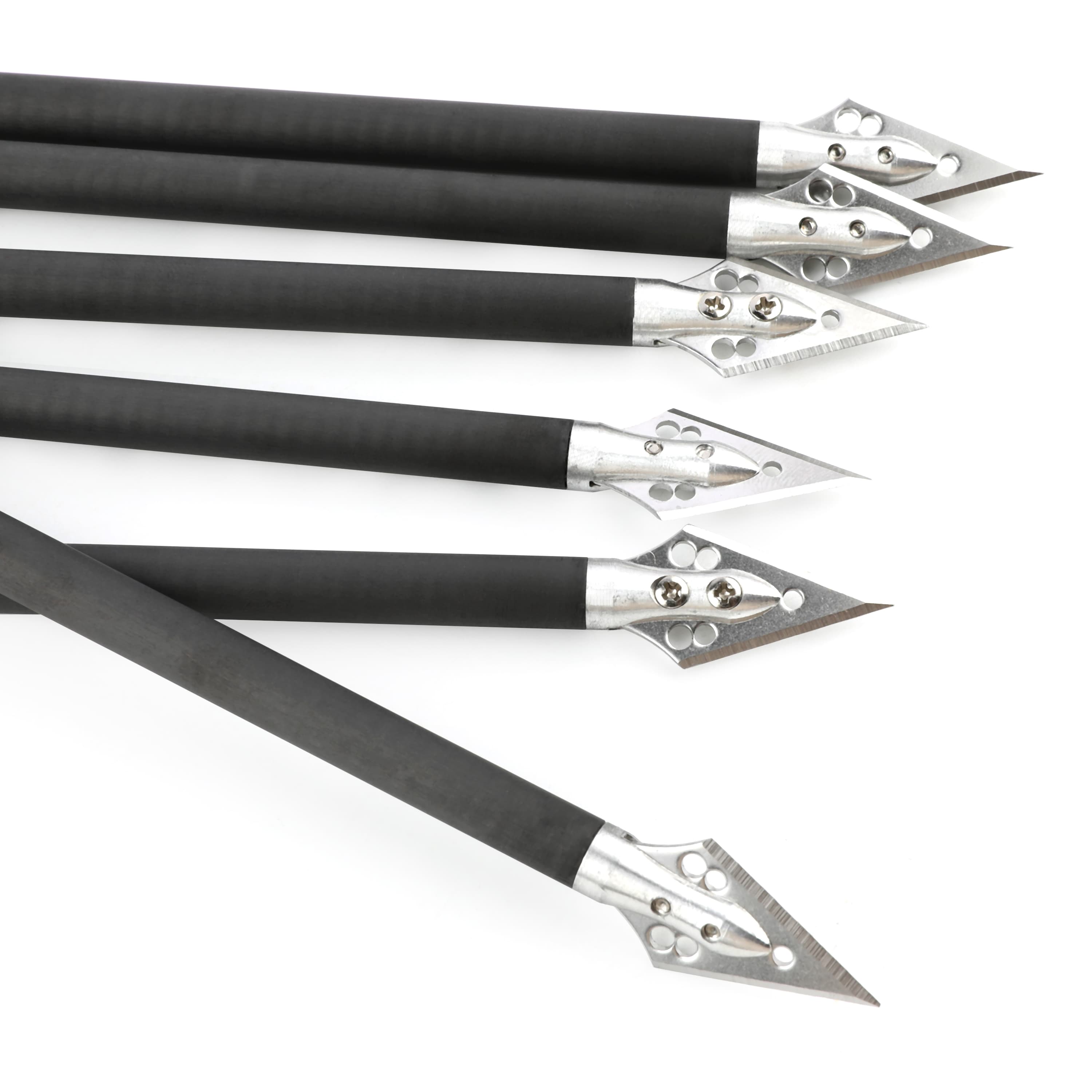 9" Pure Carbon Crossbow Bolts Fixed Blade Hunting & Target