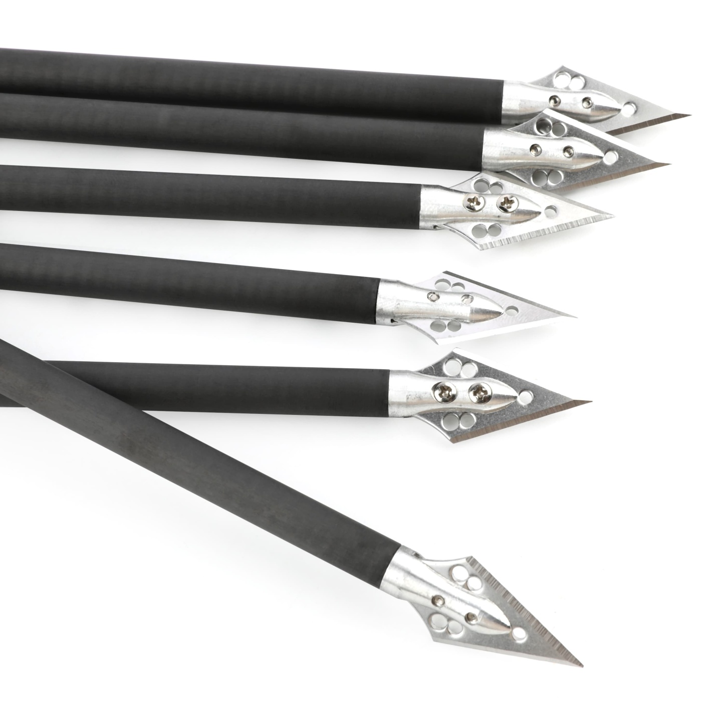 9" Pure Carbon Crossbow Bolts Fixed Blade Hunting & Target