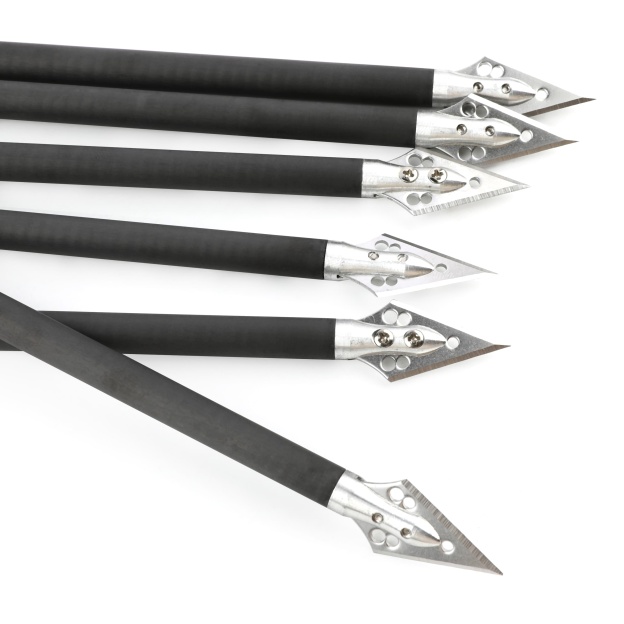 9" Pure Carbon Crossbow Bolts Fixed Blade Hunting & Target