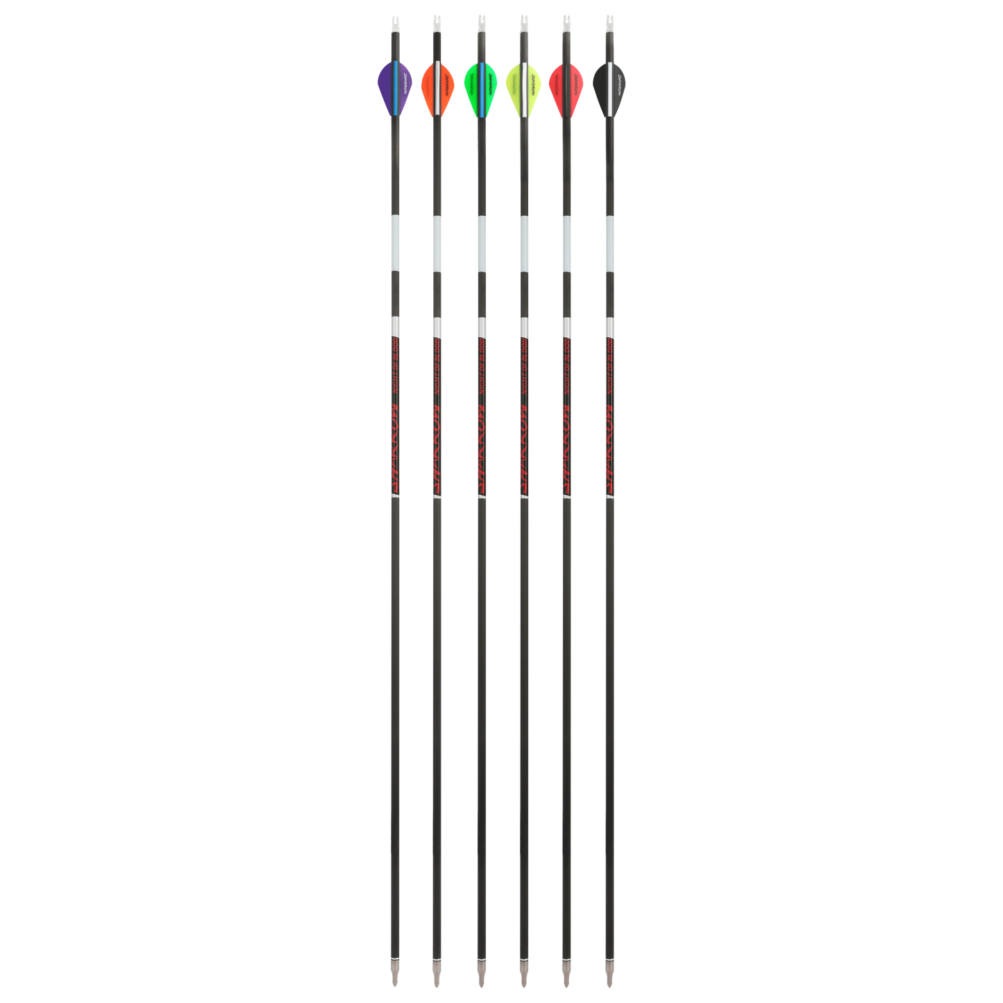 Pure Carbon Arrow Luminous SP300-600 Vanes Archery Hunting