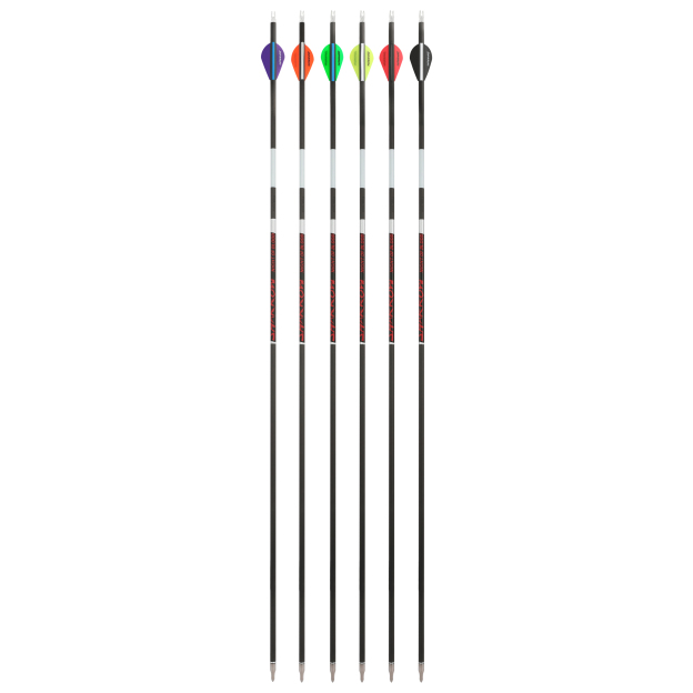 Pure Carbon Arrow Luminous SP300-600 Vanes Archery Hunting