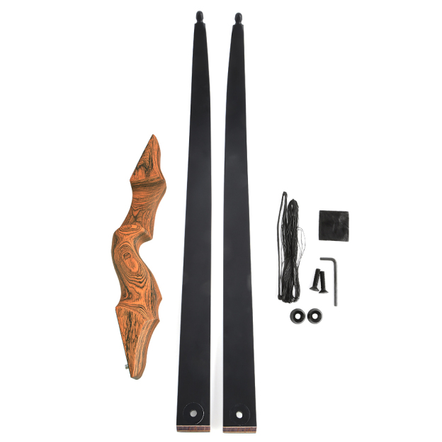 Black Hunter Recurve Bow for Adult Hunting 60" 20-60lbs RH LH