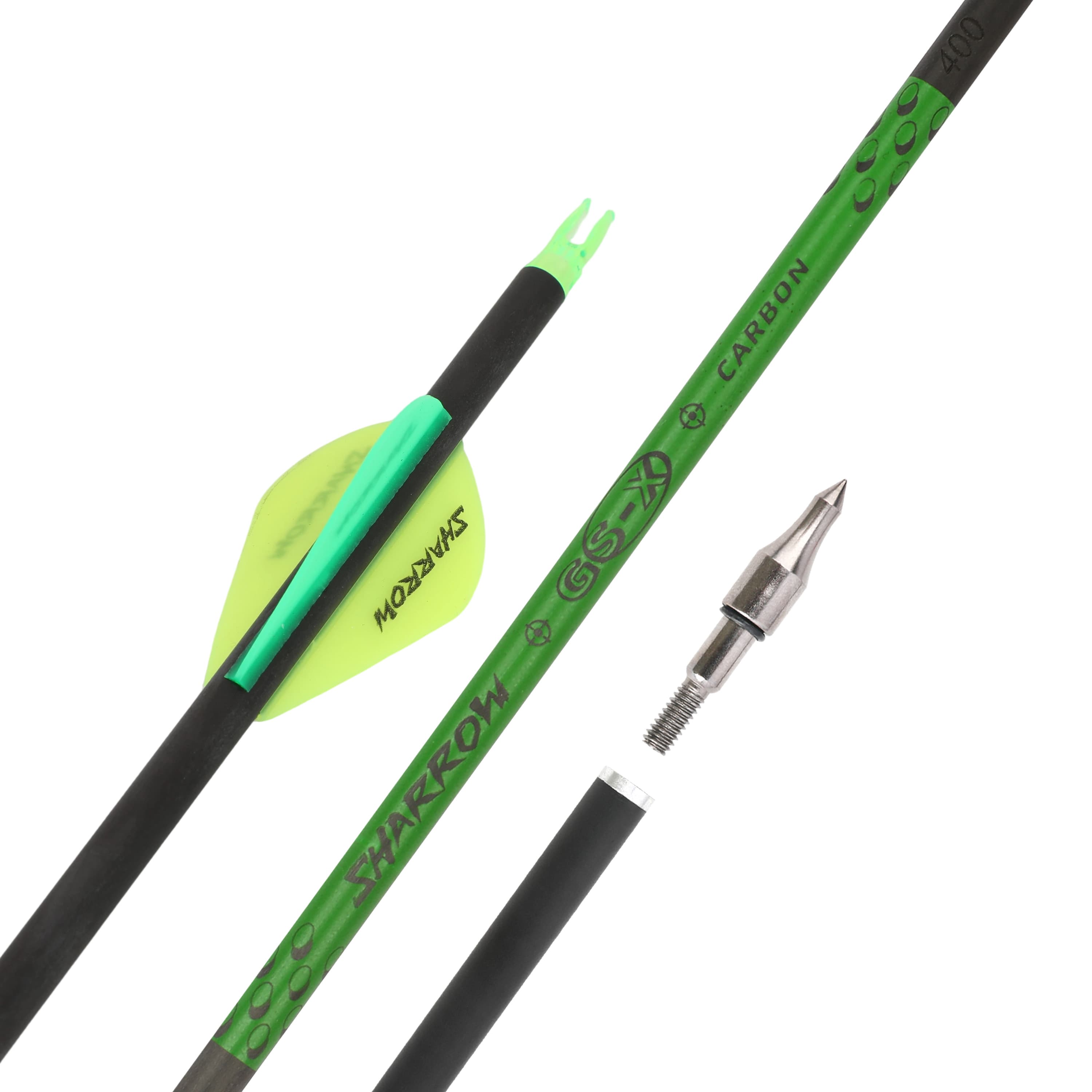 Pure Carbon Archery Arrows 30" SP300-800 for Compound/Recurve