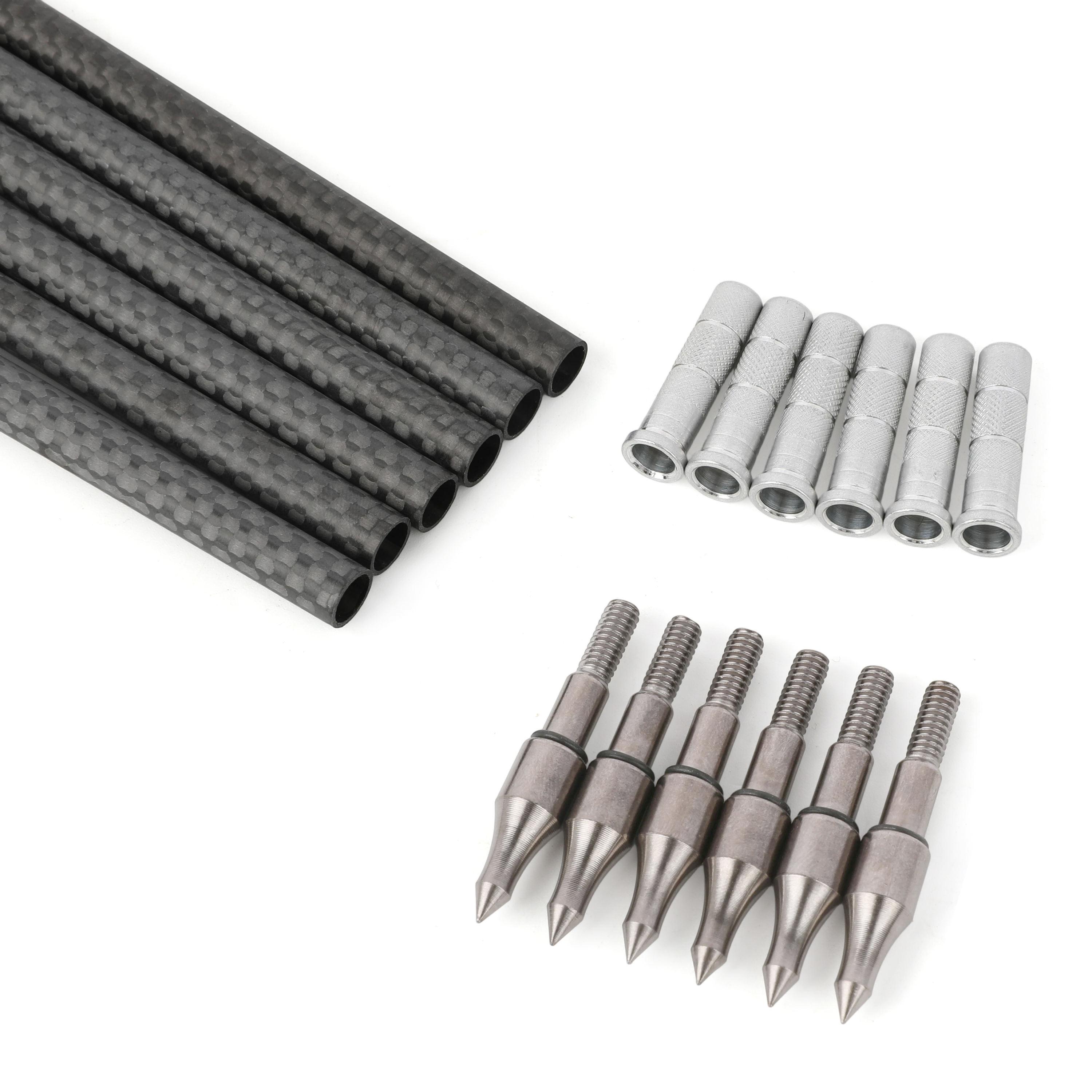 32" Pure Carbon Arrows 2.5'' Vane High-Spine Performance Series