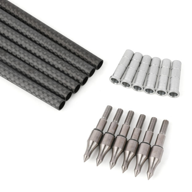 32" Pure Carbon Arrows 2.5'' Vane High-Spine Performance Series