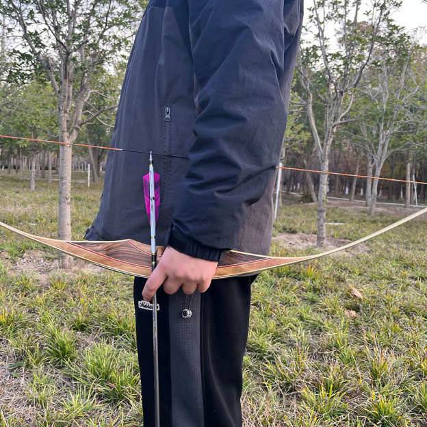 Archery 30-60lbs Traditional Recurve Longbow Hunting Target