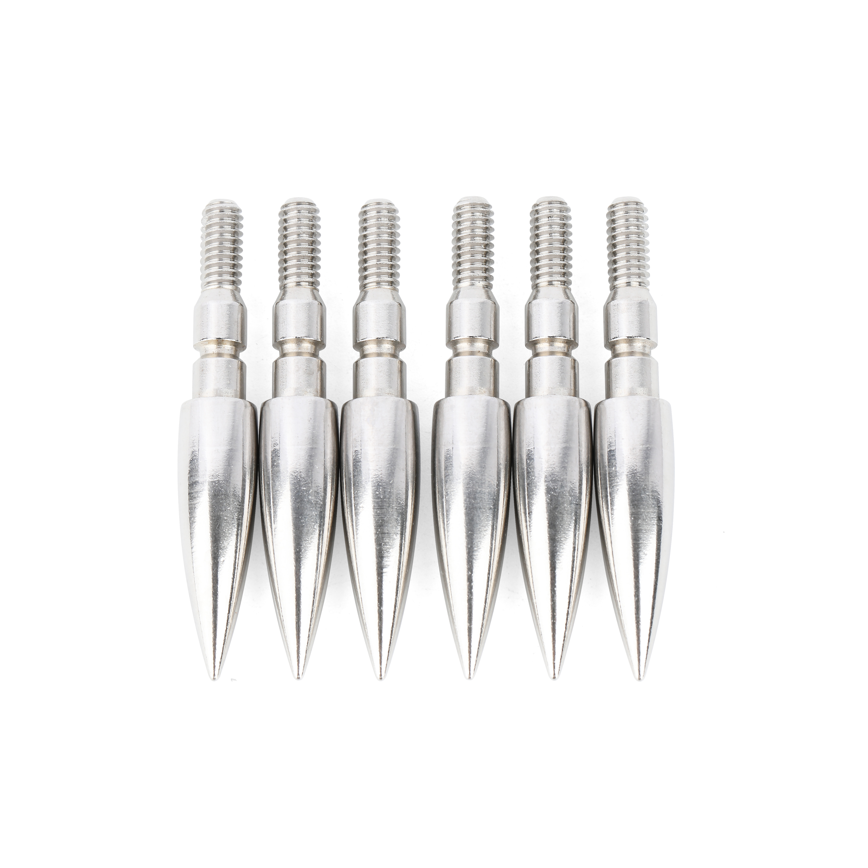 Archery Field Points Steel Arrow Tips 100-200gr Target Arrowhead 24X