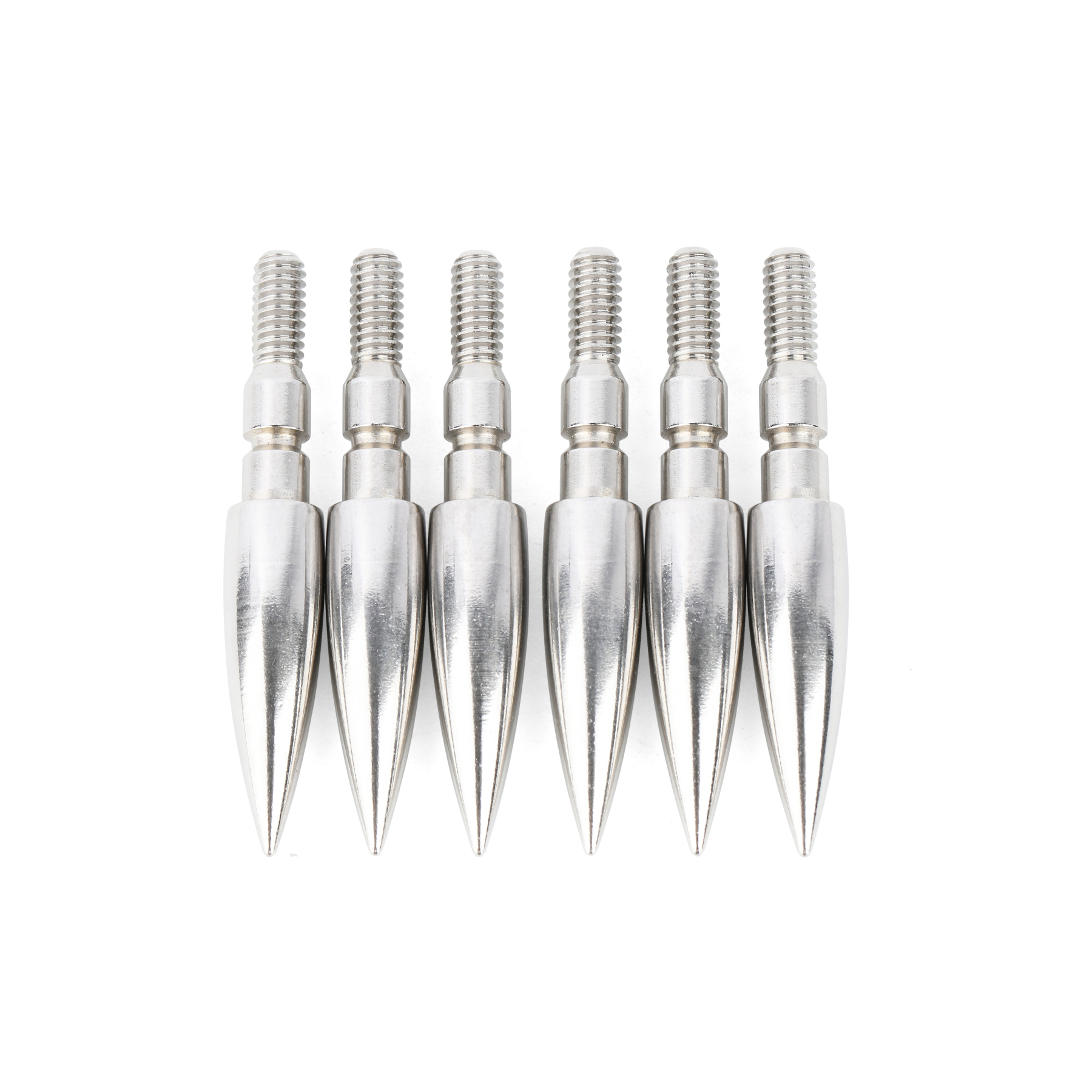 Archery Field Points Steel Arrow Tips 100-200gr Target Arrowhead 24X