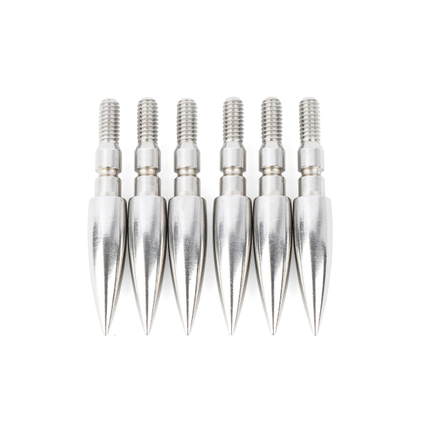 Archery Field Points Steel Arrow Tips 100-200gr Target Arrowhead 24X